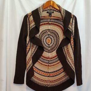 A. Giannetti Multicolor Patterned Cardigan